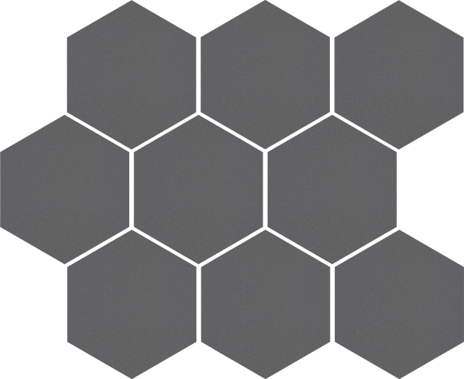 Мозаїка Cambia grafit lappato heksagon  27 x 33 лапатована - Cerrad
