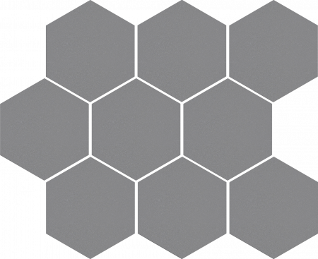Мозаїка Cambia gris lappato heksagon  27 x 33 лапатована
