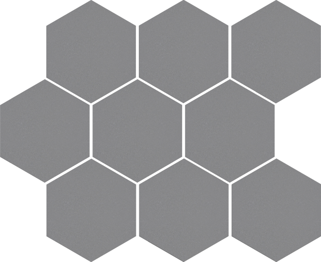 Мозаїка Cambia gris lappato heksagon  27 x 33 лапатована - Cerrad