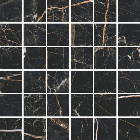 Мозаїка Marquina gold polished  30 x 30 глянцева