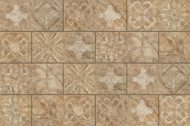 - Декор Torstone brown decor  14,8 x 30 матова - Cerrad
