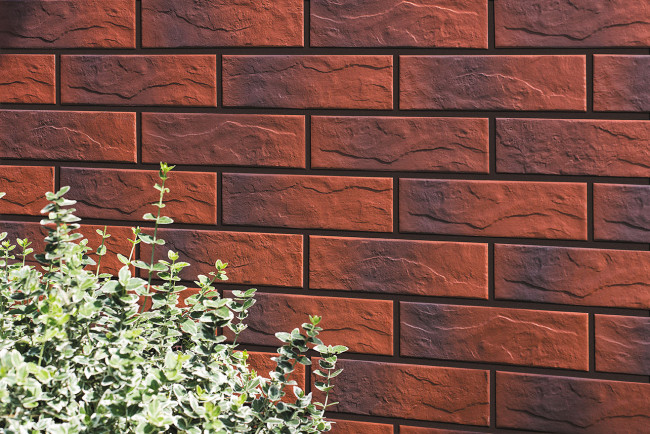 Burgund  6,5 x 24,5 cieniowany rust detal - Cerrad